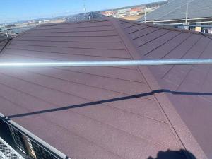 アスベスト飛散防止対策　カラーベスト屋根　カバー工法リフォーム